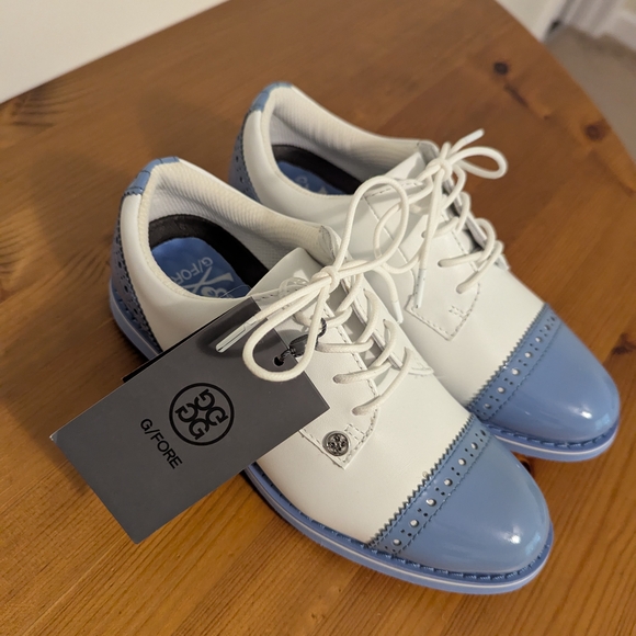 G/FORE Shoes - G/FORE Women's Oxford Shoes in White and Blue